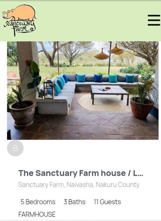 Sanctuary Farm Naivasha Villa Eksteriør billede
